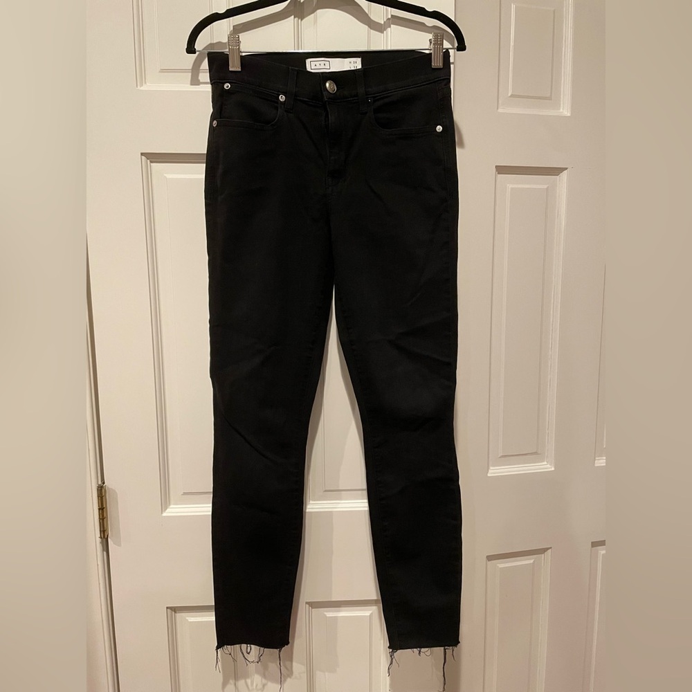 AYR - size 28 - black skinny denim jeans